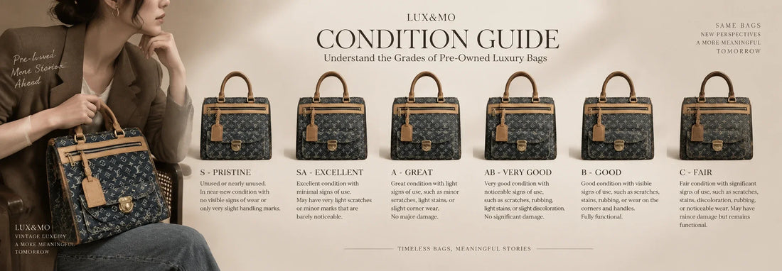 LUX&MO Condition Guide: Understanding Pre-Owned Luxury Bag Grades