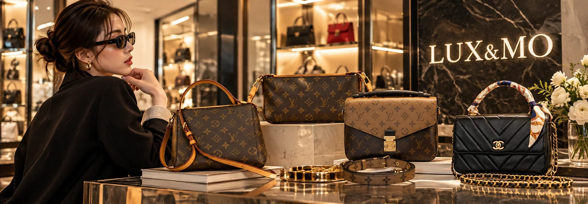 A chic designer crossbody bag worn stylishly for travel and daily use, available at LUX&MO