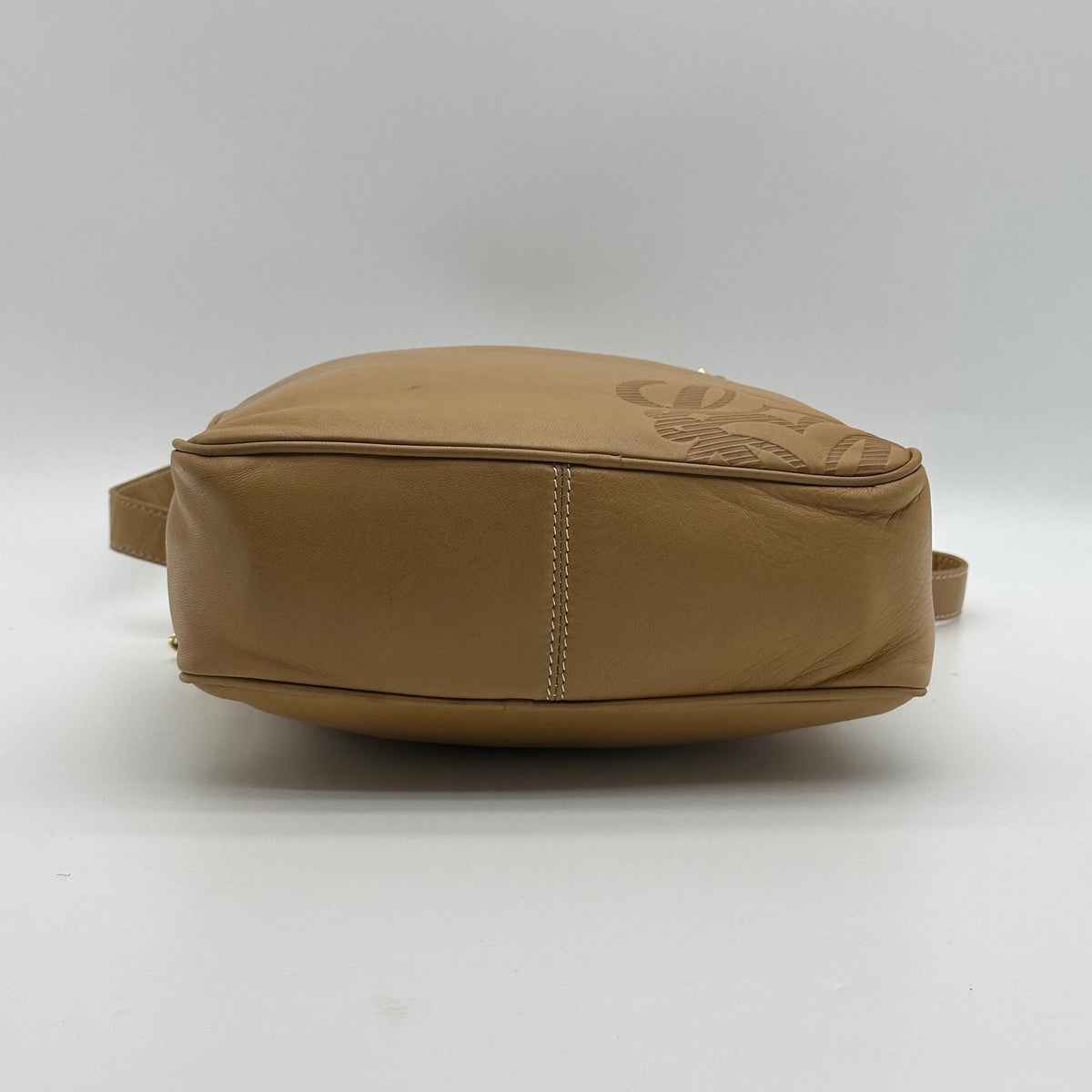 Loewe Anagram Lambskin Beige Chain Shoulder Bag