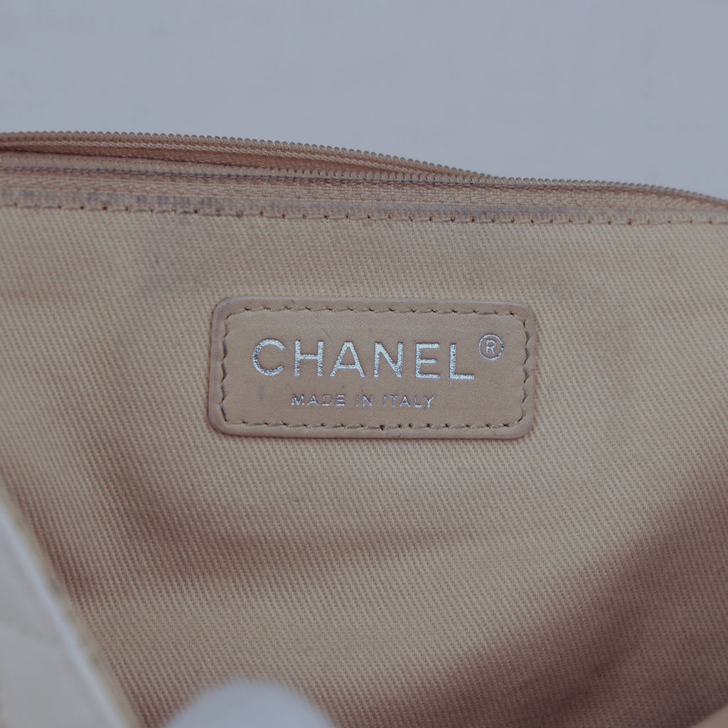 Chanel 马特拉塞翻盖包 白色×黑色 银色单肩斜挎包 14系列