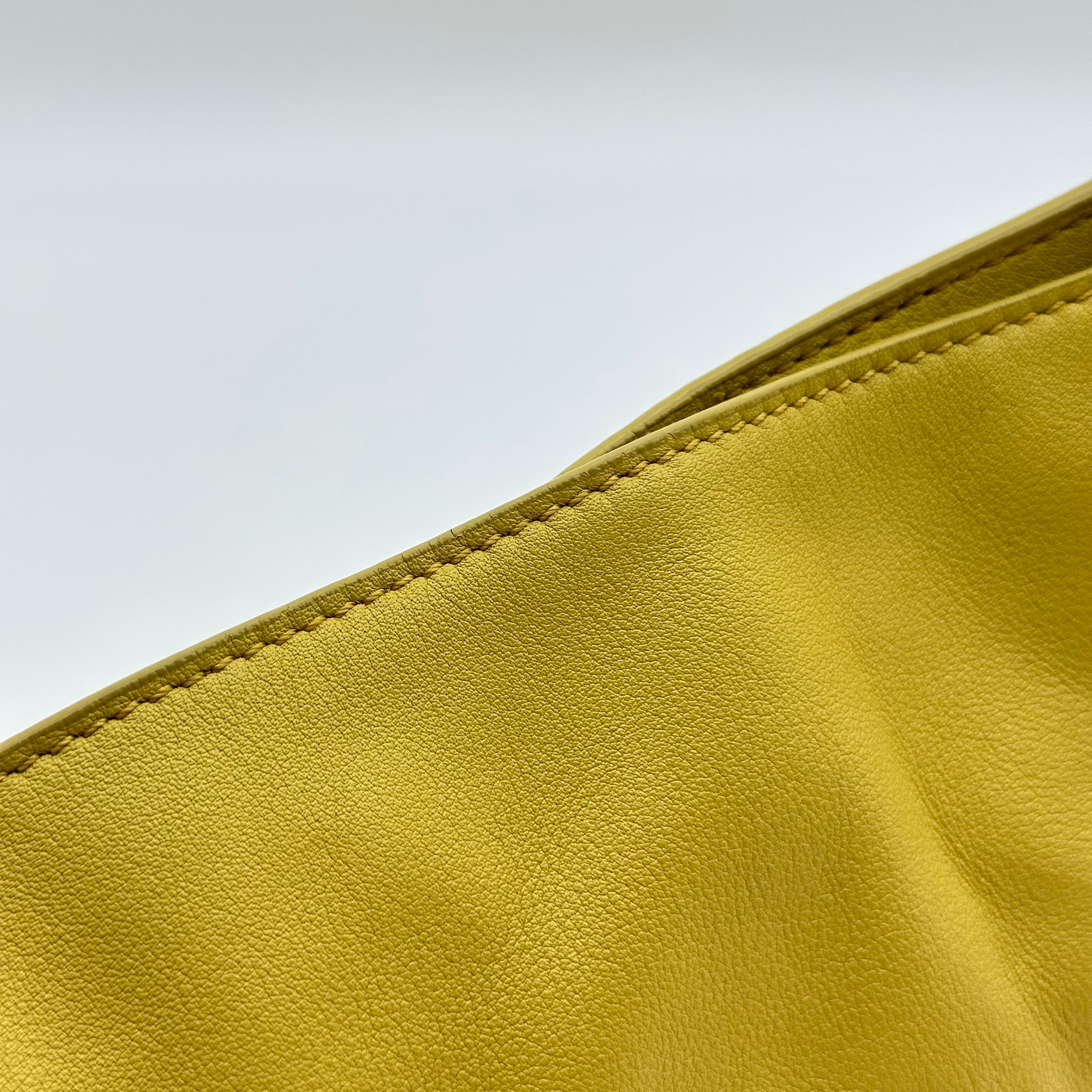 LOEWE Flamenco Clutch Leather Shoulder Bag with Anagram Strap