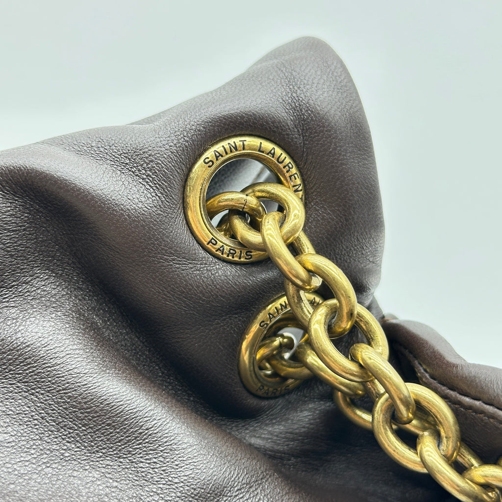 yves saint laurent  paris Jamie leather chain shoulder bag brown 805859