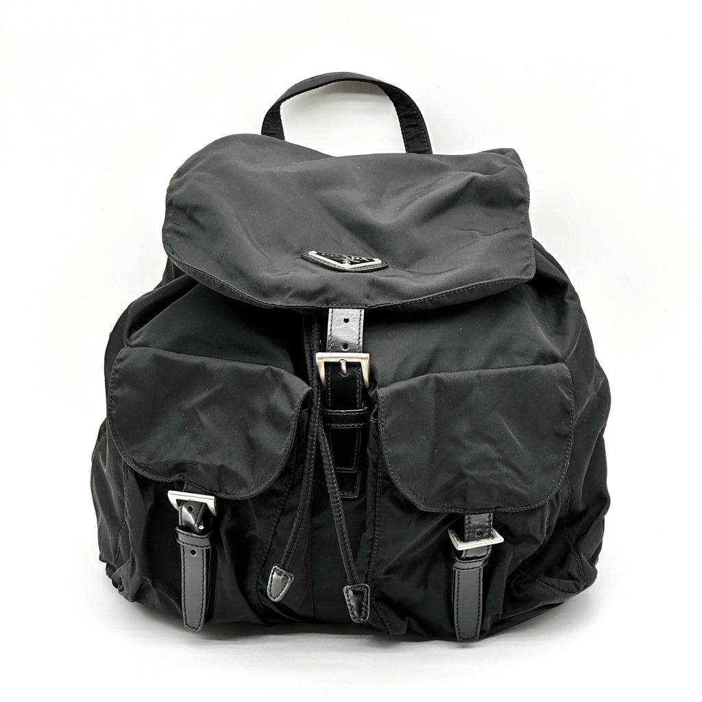 Prada Tessuto Nylon Black Backpack