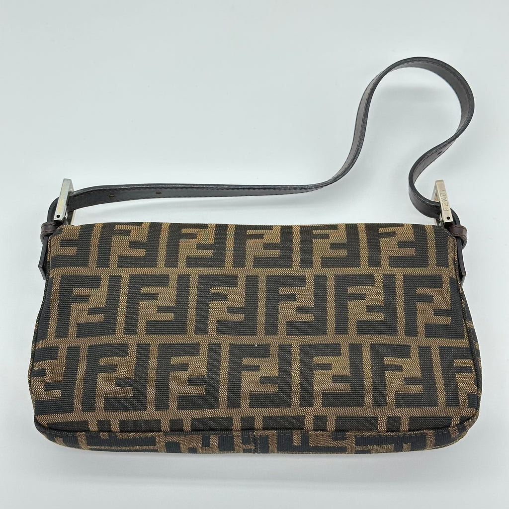 FENDI Zucca FF Logo Mamma Baguette Shoulder Bag Vintage