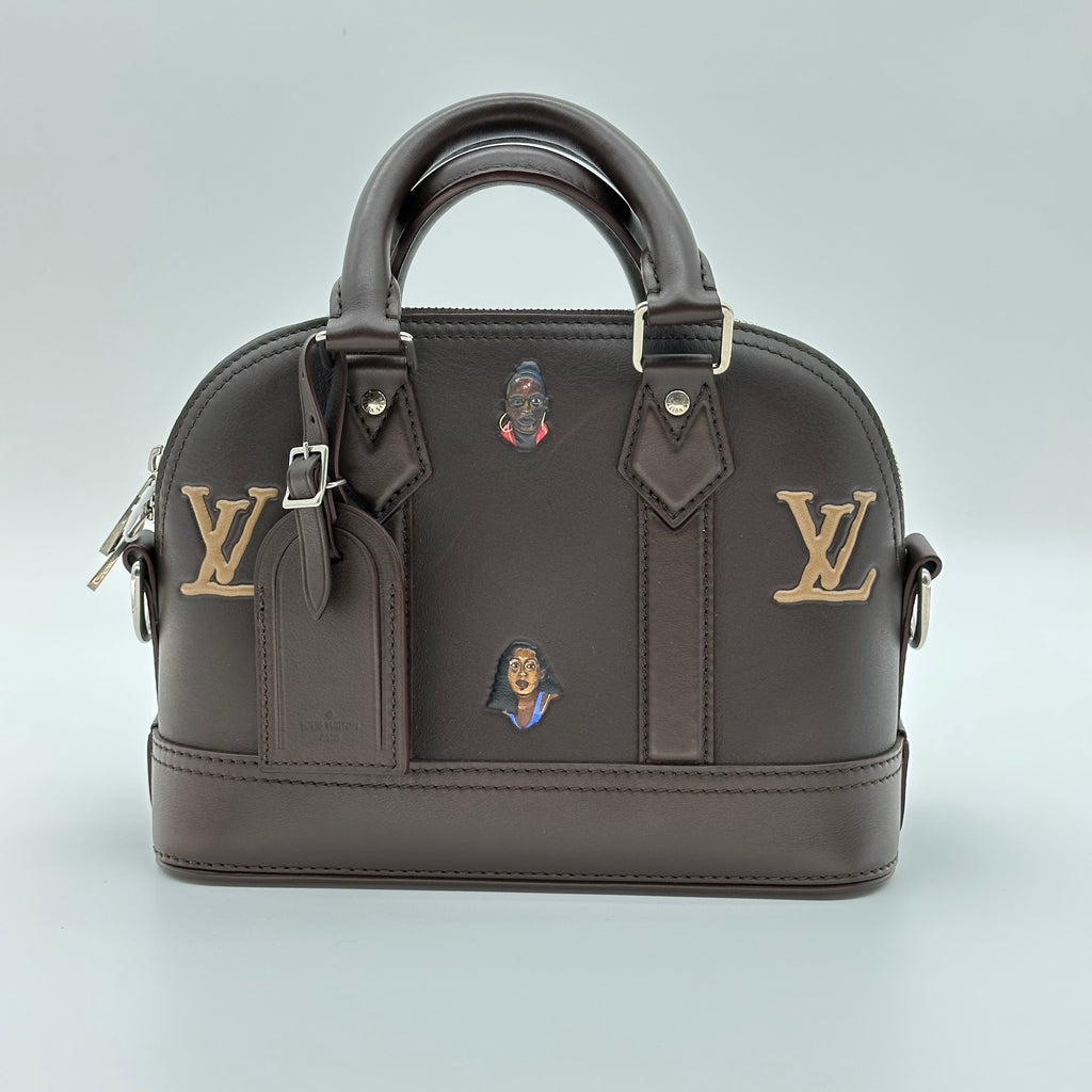 ルイ・ヴィトン アルマ 25 Henry Taylor Limited Edition レザー ハンドバッグ ショルダーバッグ クロスボディ RFID