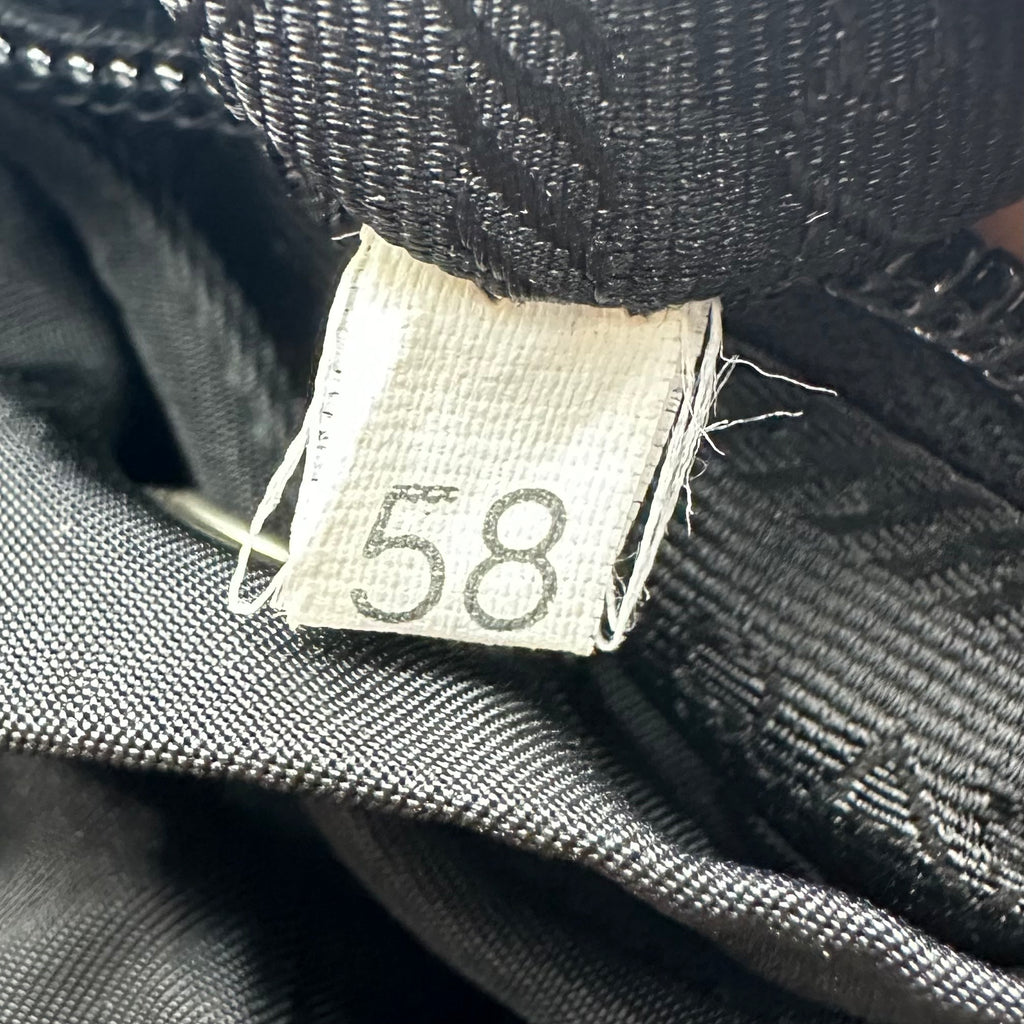 Prada Black Tessuto Nylon Vintage Drawstring Backpack