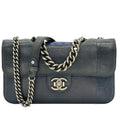 Chanel Blue Lizard Medium Perfect Edge Double Flap Bag production 17 Series