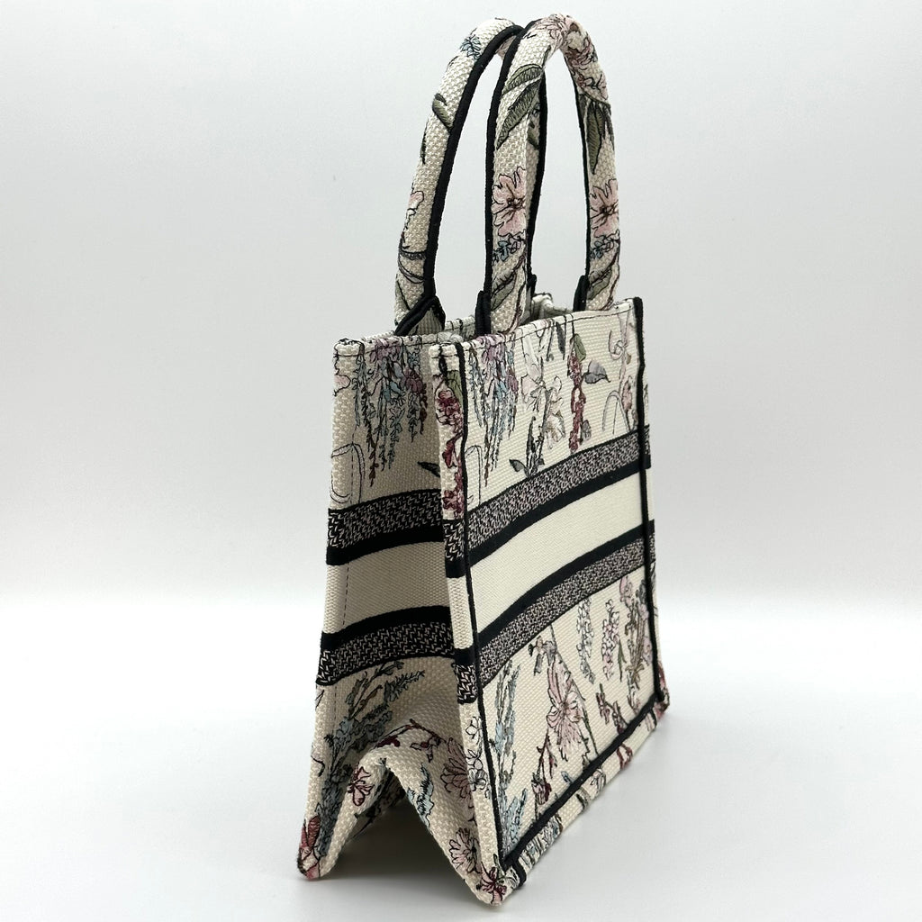 Christian Dior Book Tote canvas Handbag Small