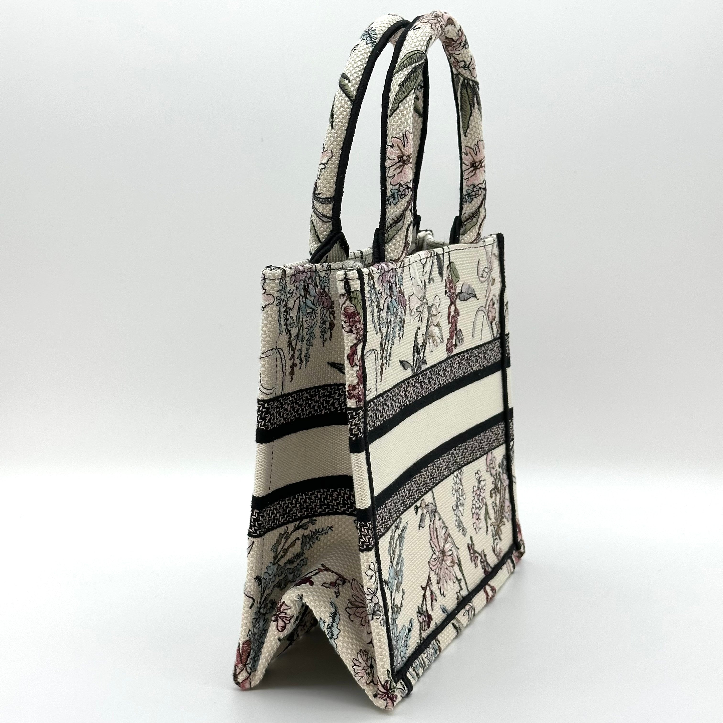 Christian Dior Book Tote canvas Handbag Small
