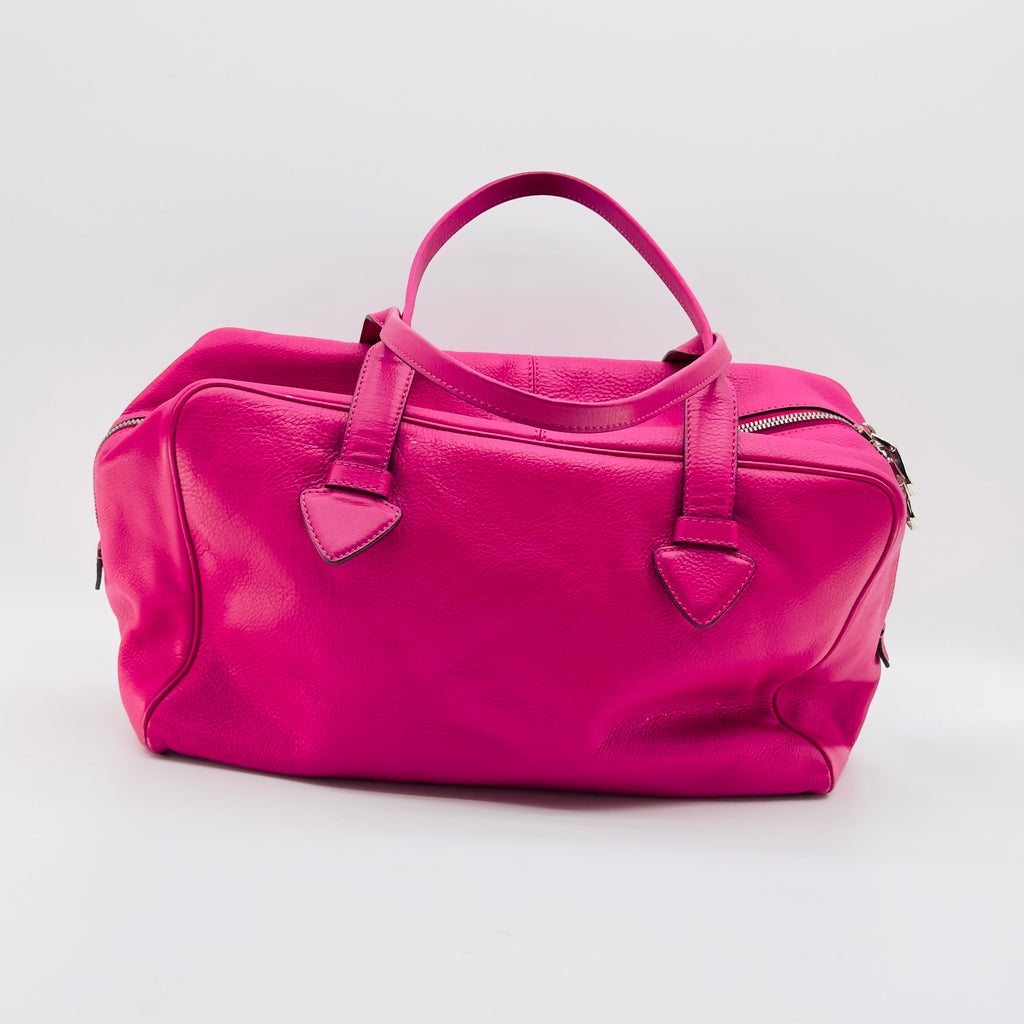 Loewe Grained Leather Heritage Small Pink Handbag