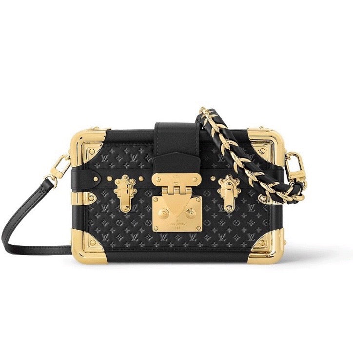 Louis Vuitton Monogram Empreinte Petite Malle Black Shoulder Bag
