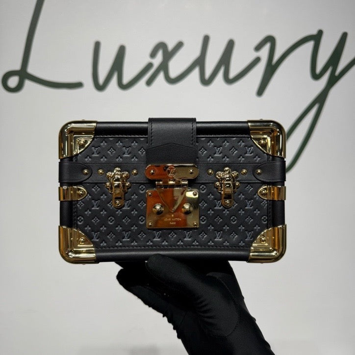 Louis Vuitton Monogram Empreinte Petite Malle Black Shoulder Bag