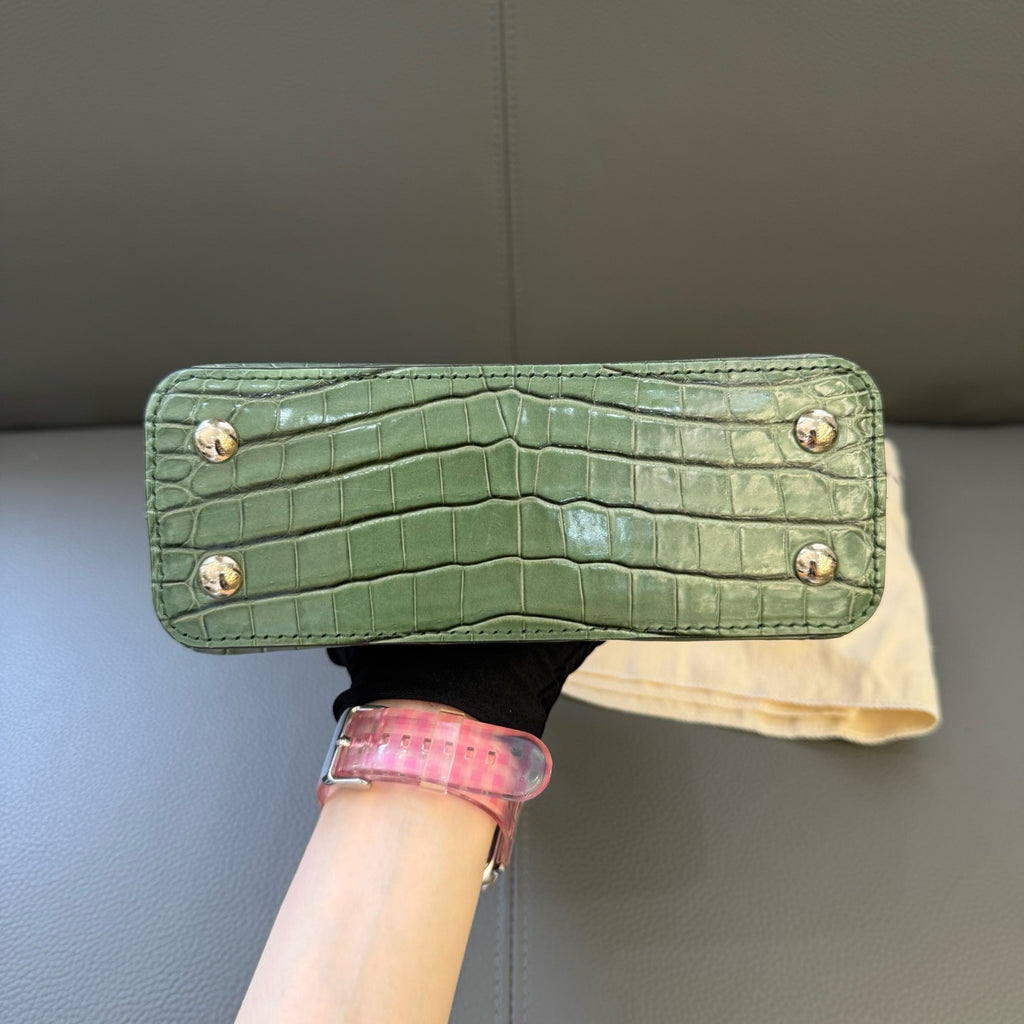 Louis Vuitton Tricolor Crocodile Capucines Mini 2-Way Handbag