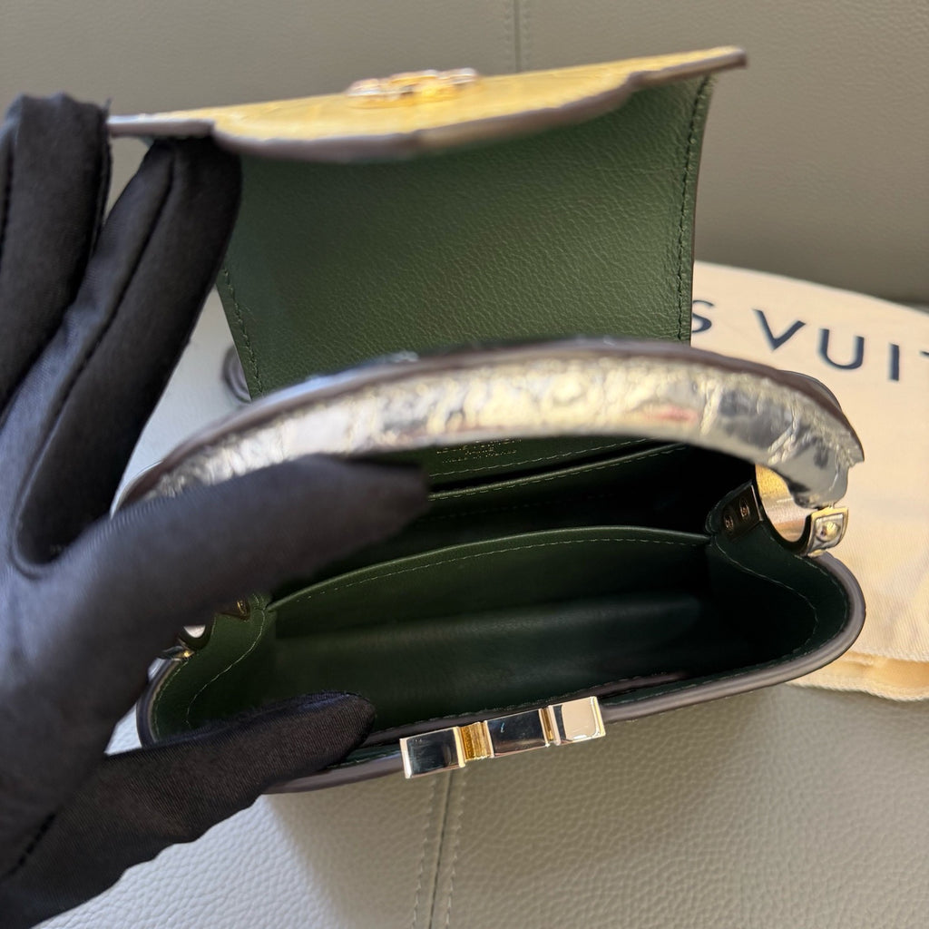 Louis Vuitton Tricolor Crocodile Capucines Mini 2-Way Handbag