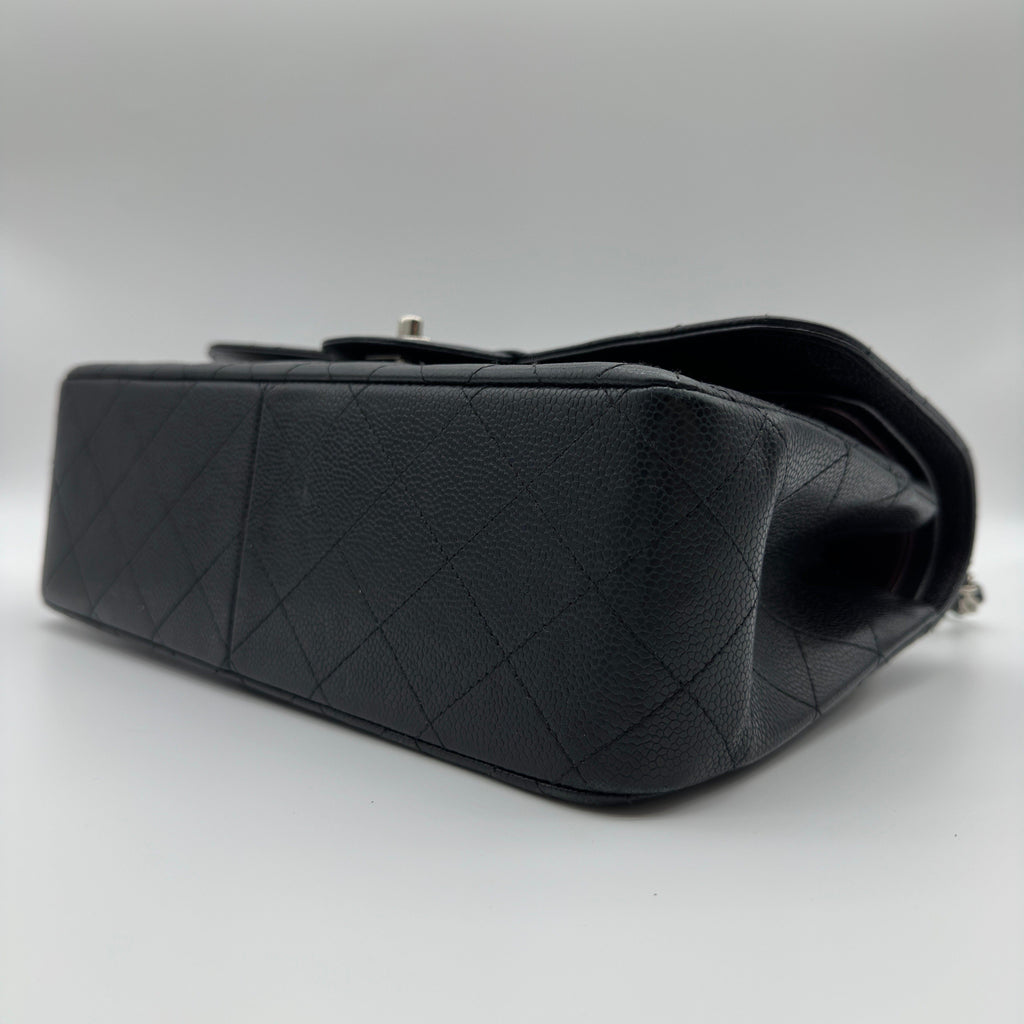 Chanel Matelasse 30 Caviar Leather Chain Shoulder Bag Black
