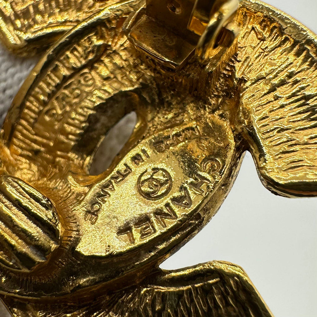 Chanel Vintage Bird Ear Clips