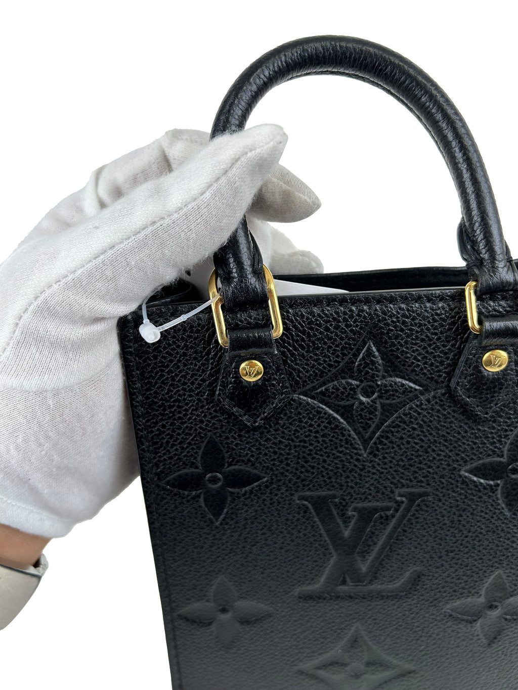 Louis Vuitton Petite Sac Plat M81417 Monogram Empreinte Mini Handbag / Mini Shoulder Bag Black