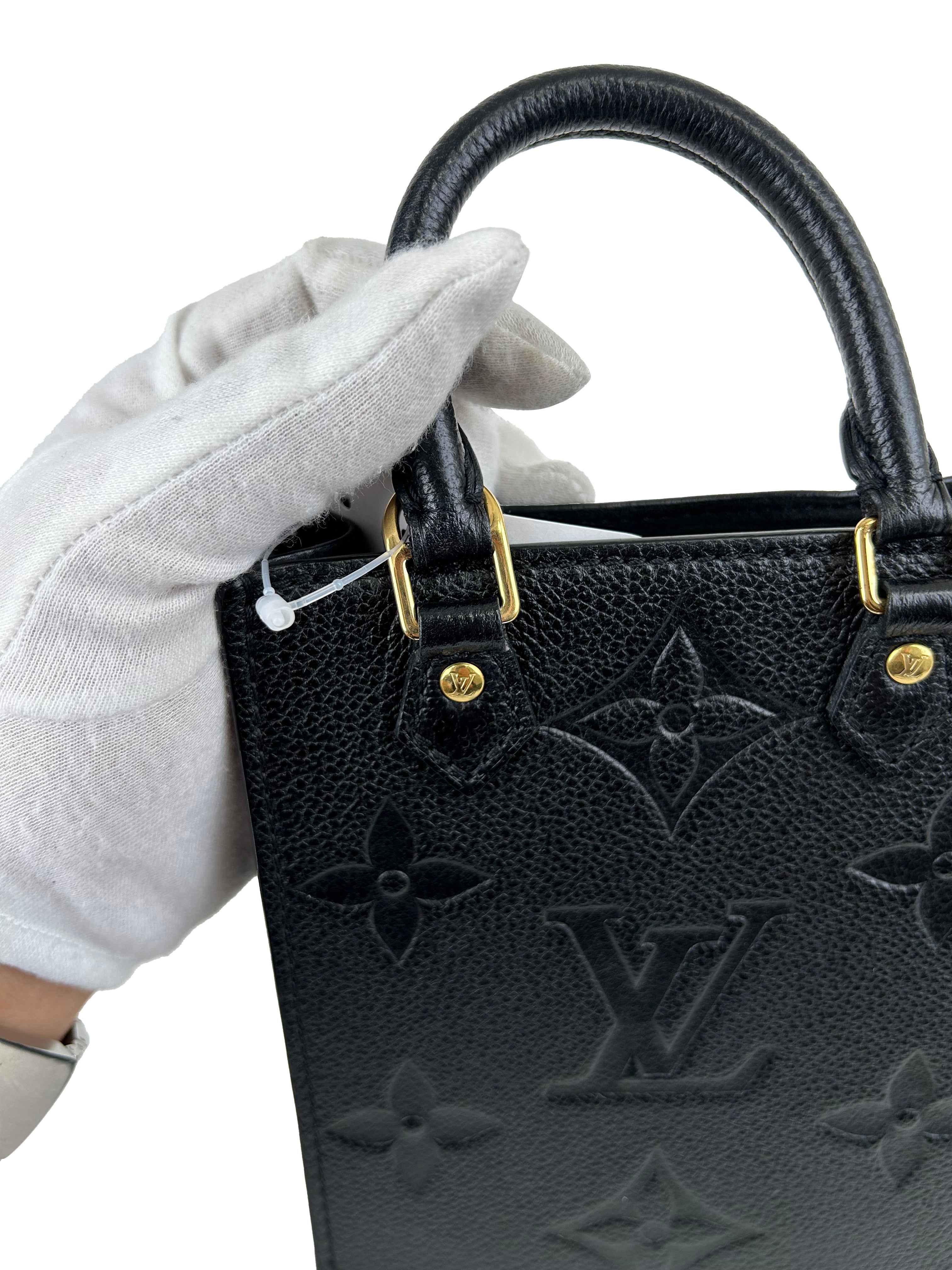 루이비통 Petite Sac Plat 모노그램 Empreinte 미니 핸드백 숄더백 M81417 RFID