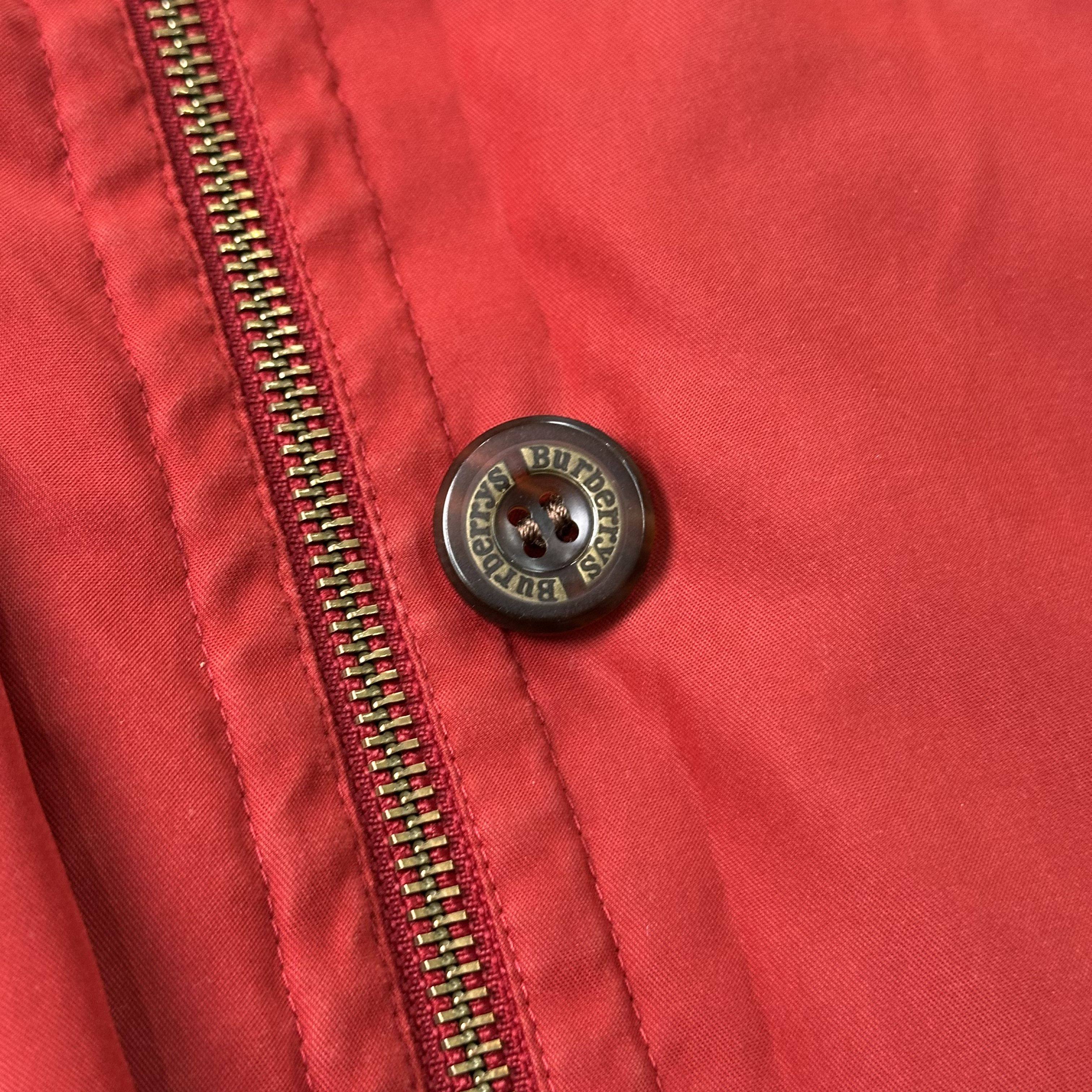 Burberrys red trench coat vintage red