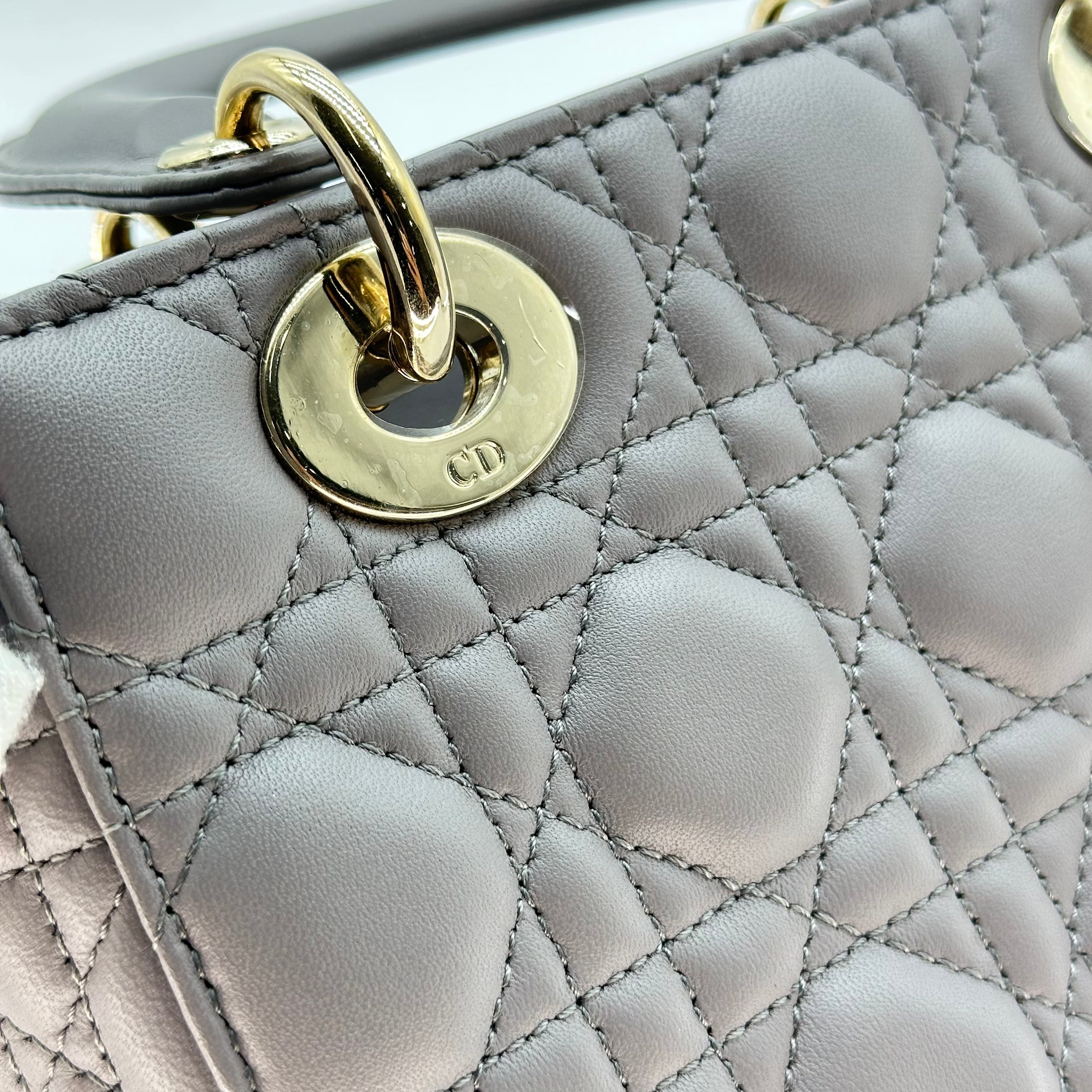 Christian Dior Lambskin Small My ABCDior Lady Dior