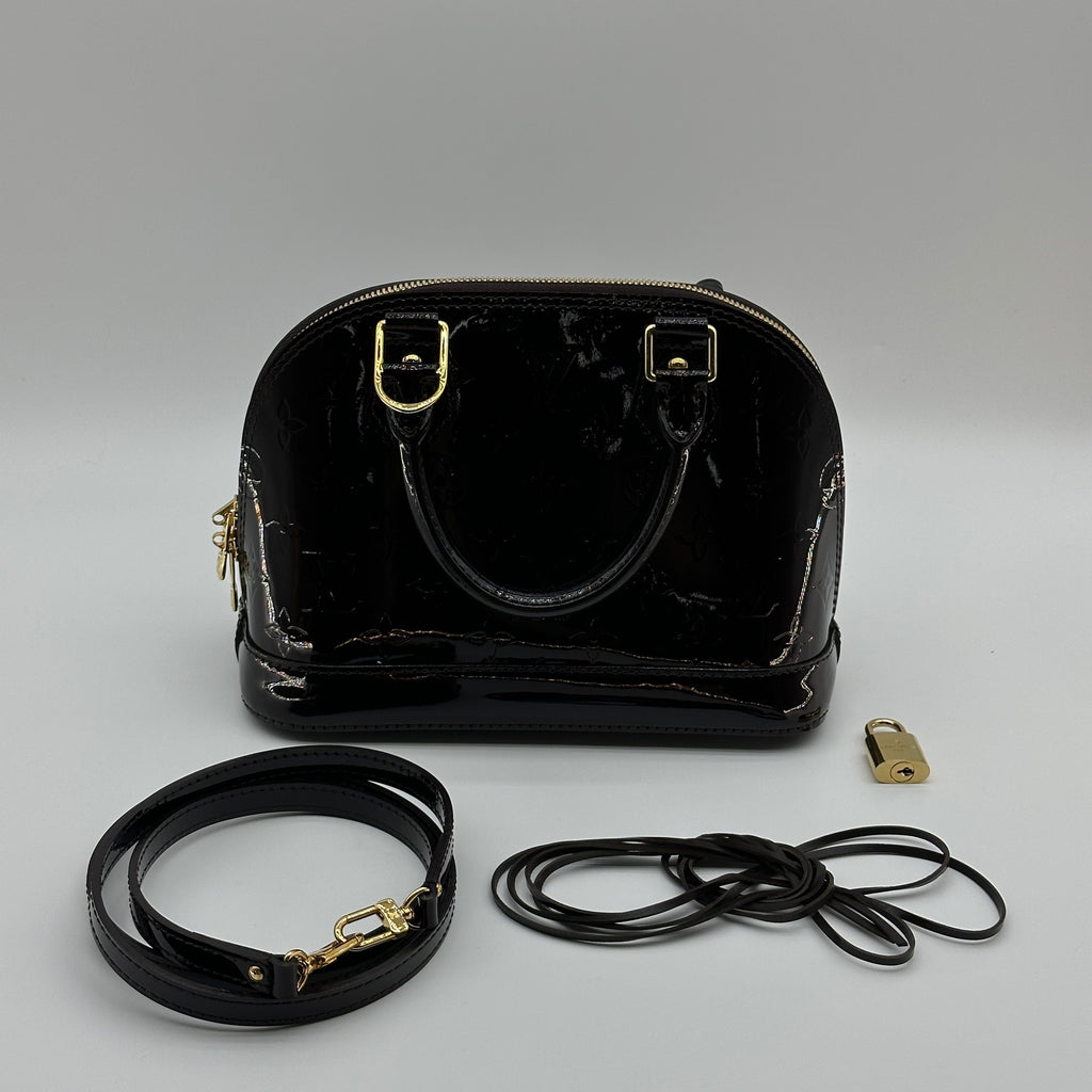 Louis Vuitton Vernis Alma BB M91678 MI1134 Purple