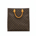 LOUIS VUITTON Monogram Sac Plat Tote HandBag M51140