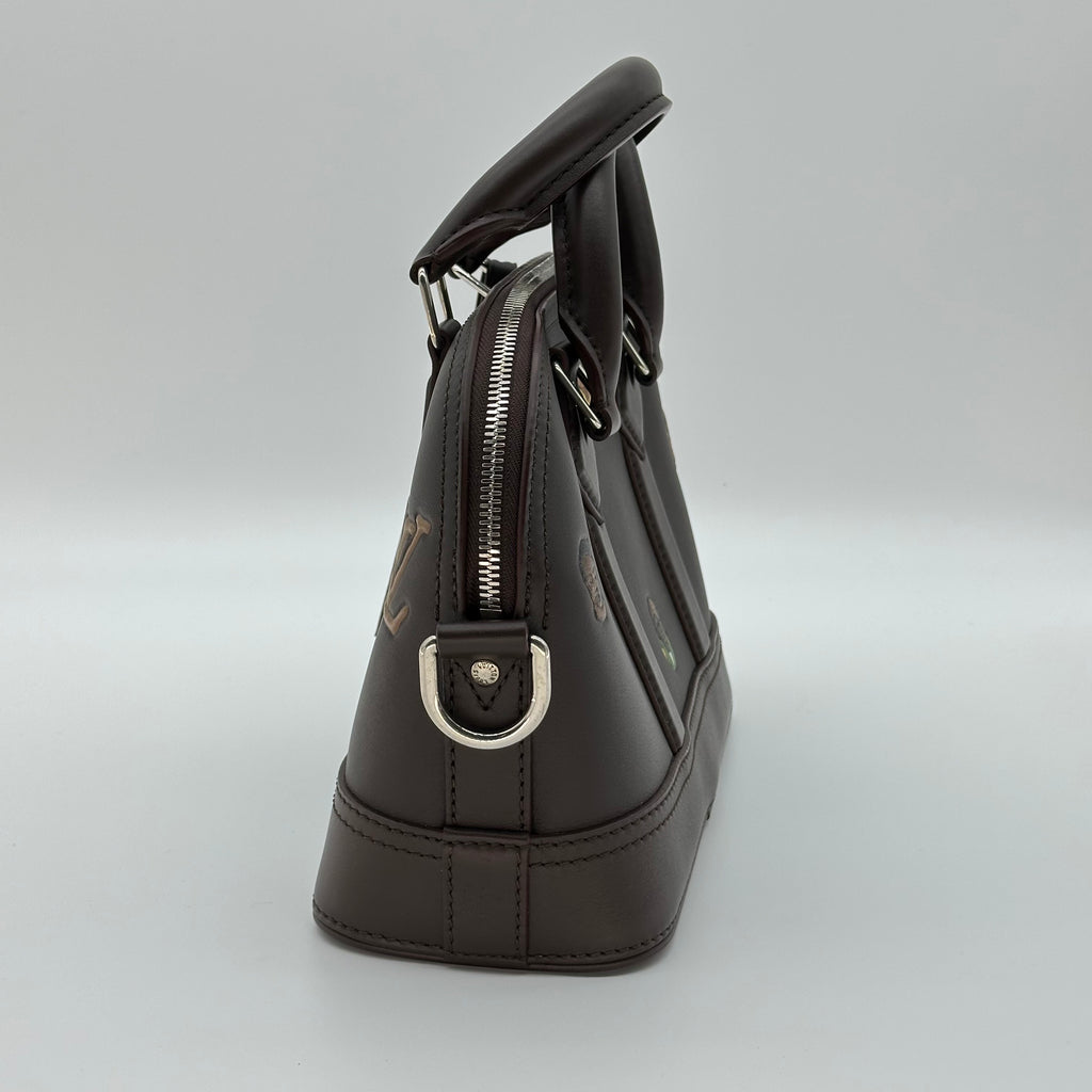 ルイ・ヴィトン アルマ 25 Henry Taylor Limited Edition レザー ハンドバッグ ショルダーバッグ クロスボディ RFID