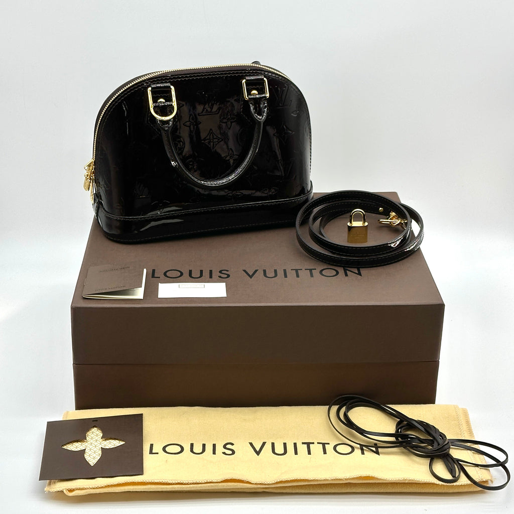 Louis Vuitton Vernis Alma BB M91678 MI1134 Purple