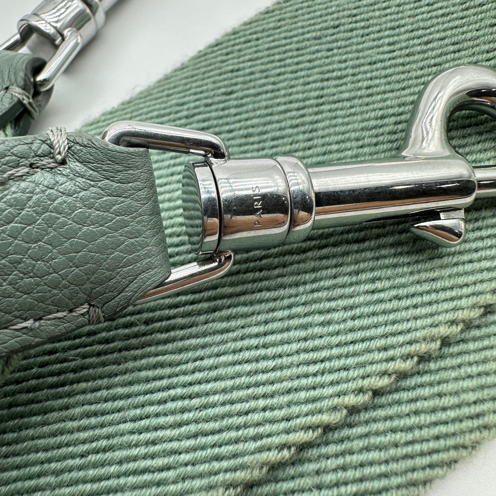 Celine Sangle Leather Green Bucket Shoulder Bag