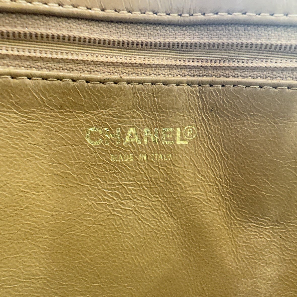 chanel beige quilted caviar leather medallion tote bag
