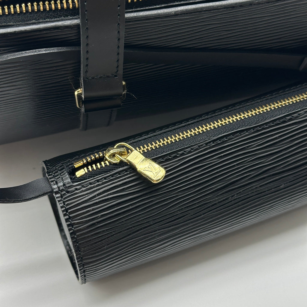 Louis Vuitton Epi Soufflot Black Handbag M52862