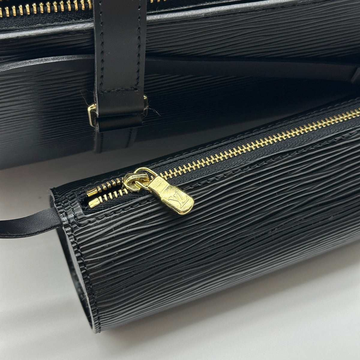 Louis Vuitton Epi Soufflot Black Handbag M52862