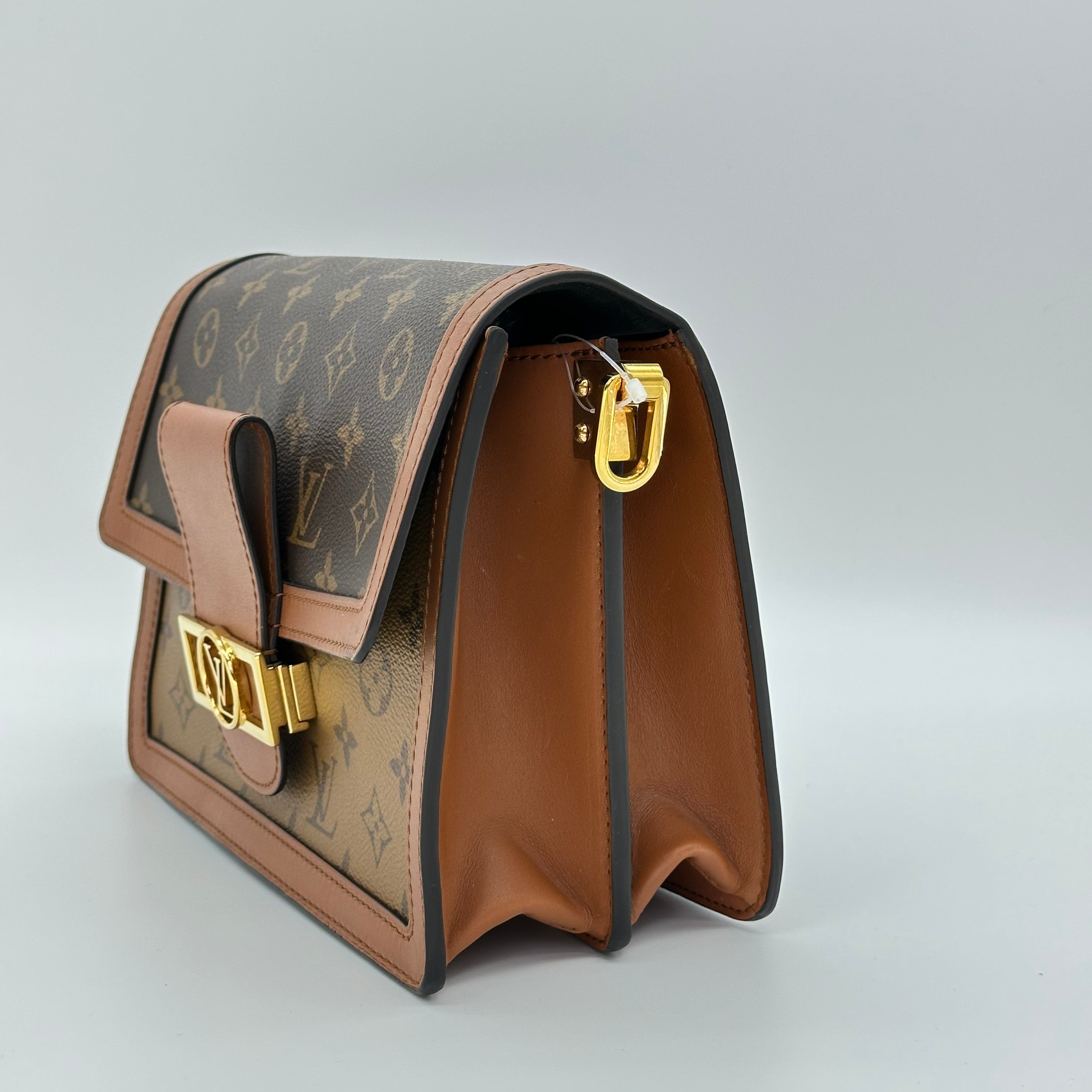 LOUIS VUITTON GHW Dauphine MM 2 Way Shoulder Bag M44391 Monogram Reverse