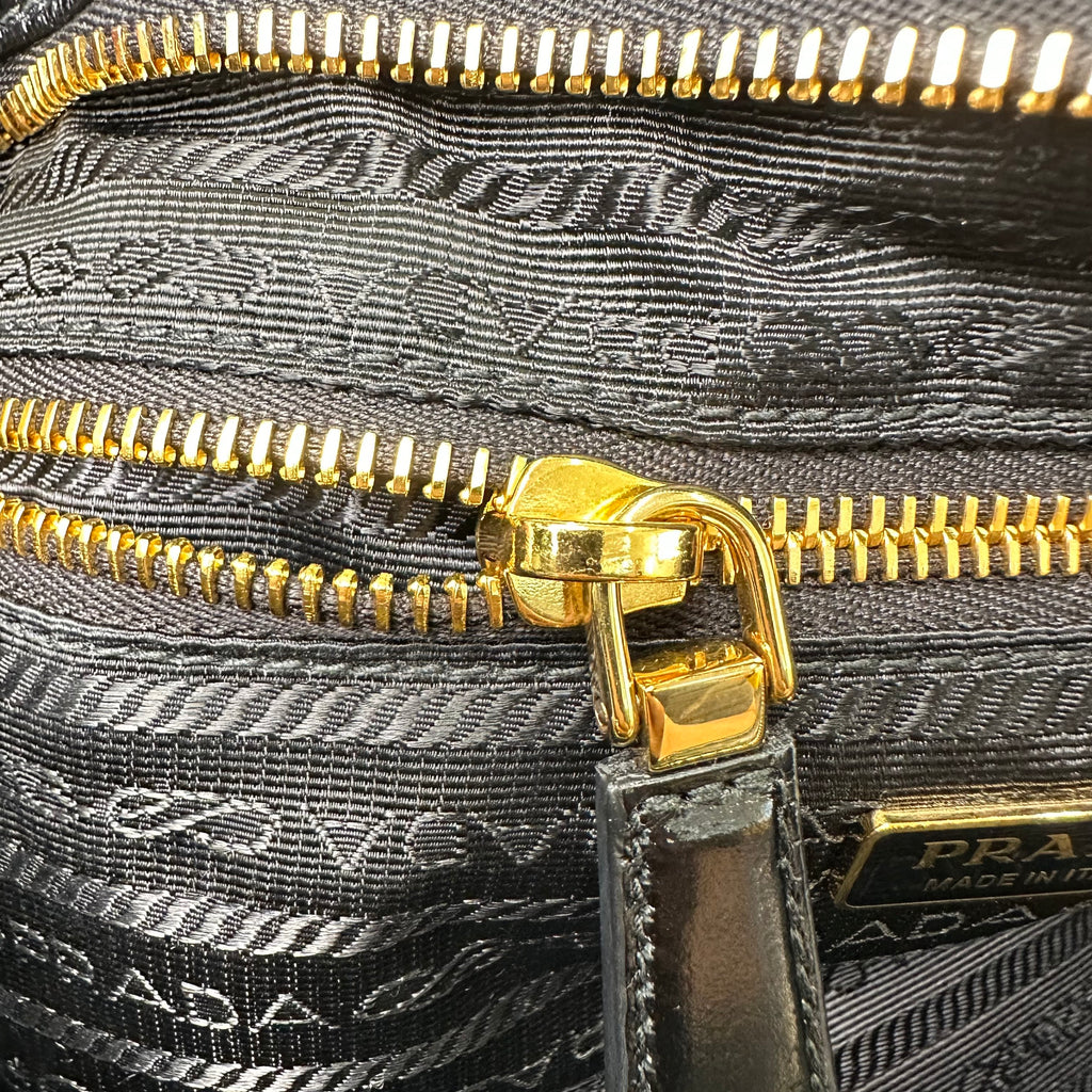 Prada Bonnie Calfskin Leather Handbag Shoulder Bag Crossbody Medium