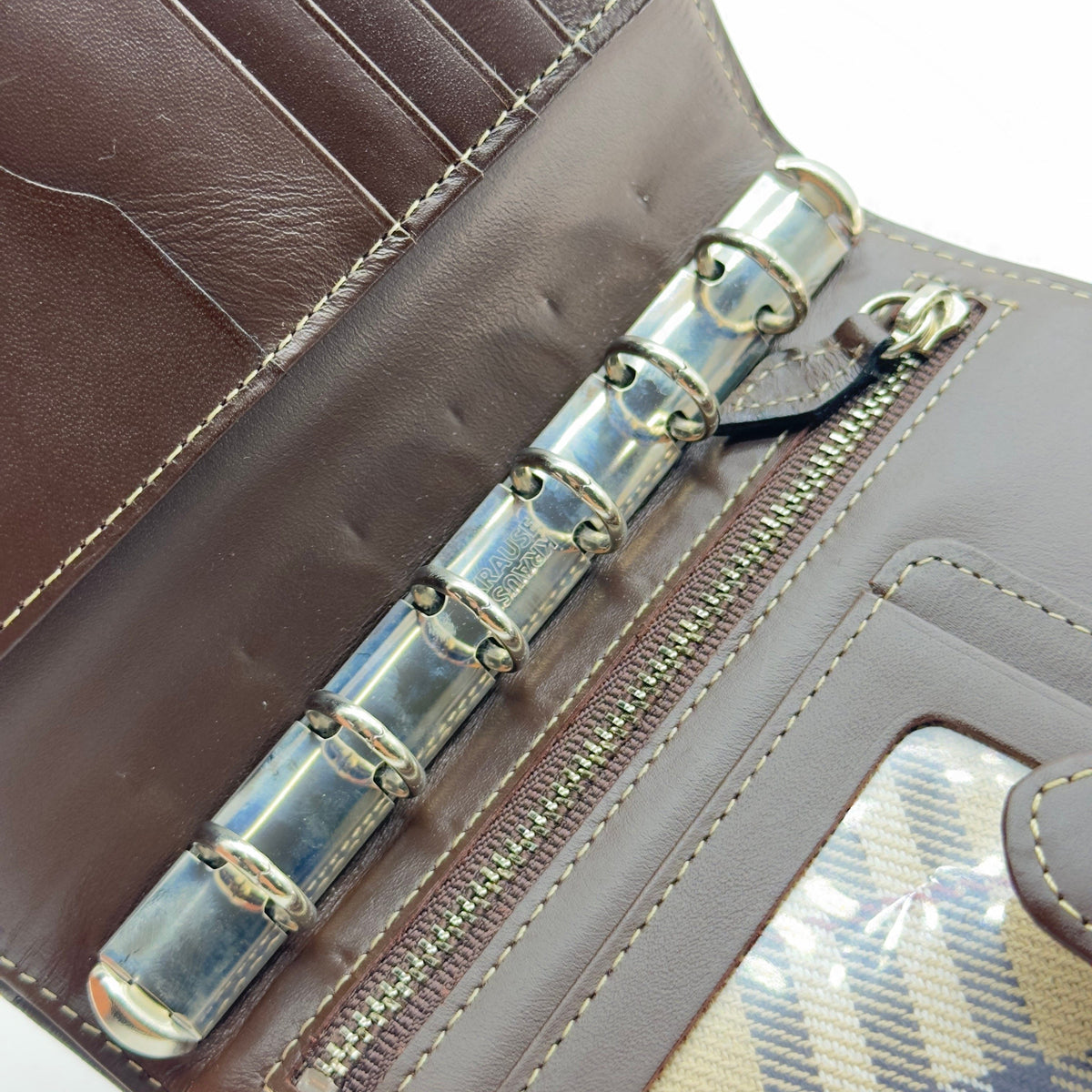 Burberry Nova Check Canvas Brown Agenda Cover Wallet