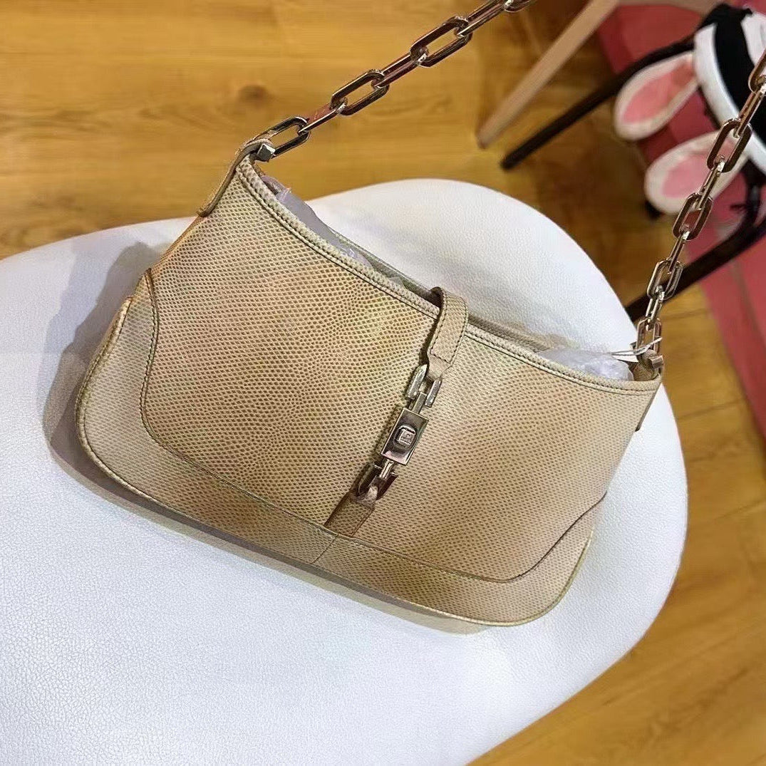 Gucci Chain Shoulder Bag Beige