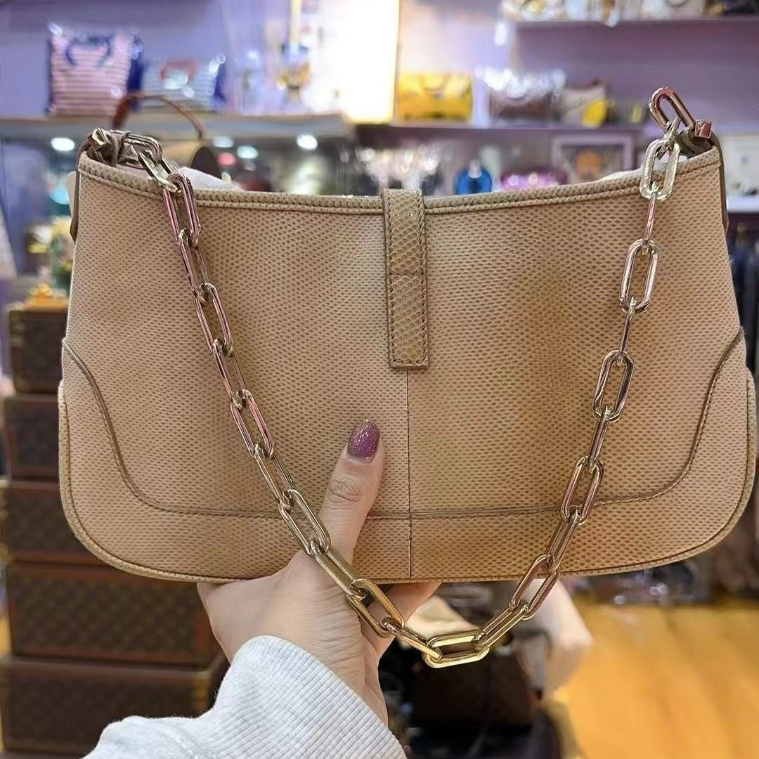 Gucci Chain Shoulder Bag Beige