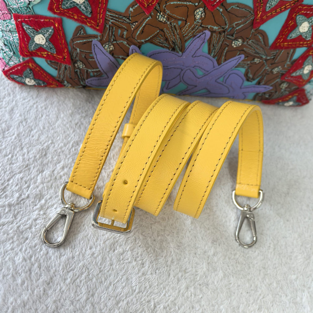 Louis Vuitton Capucines Small Lizard Leather Patchwork Handbag Turquoise Multicolor