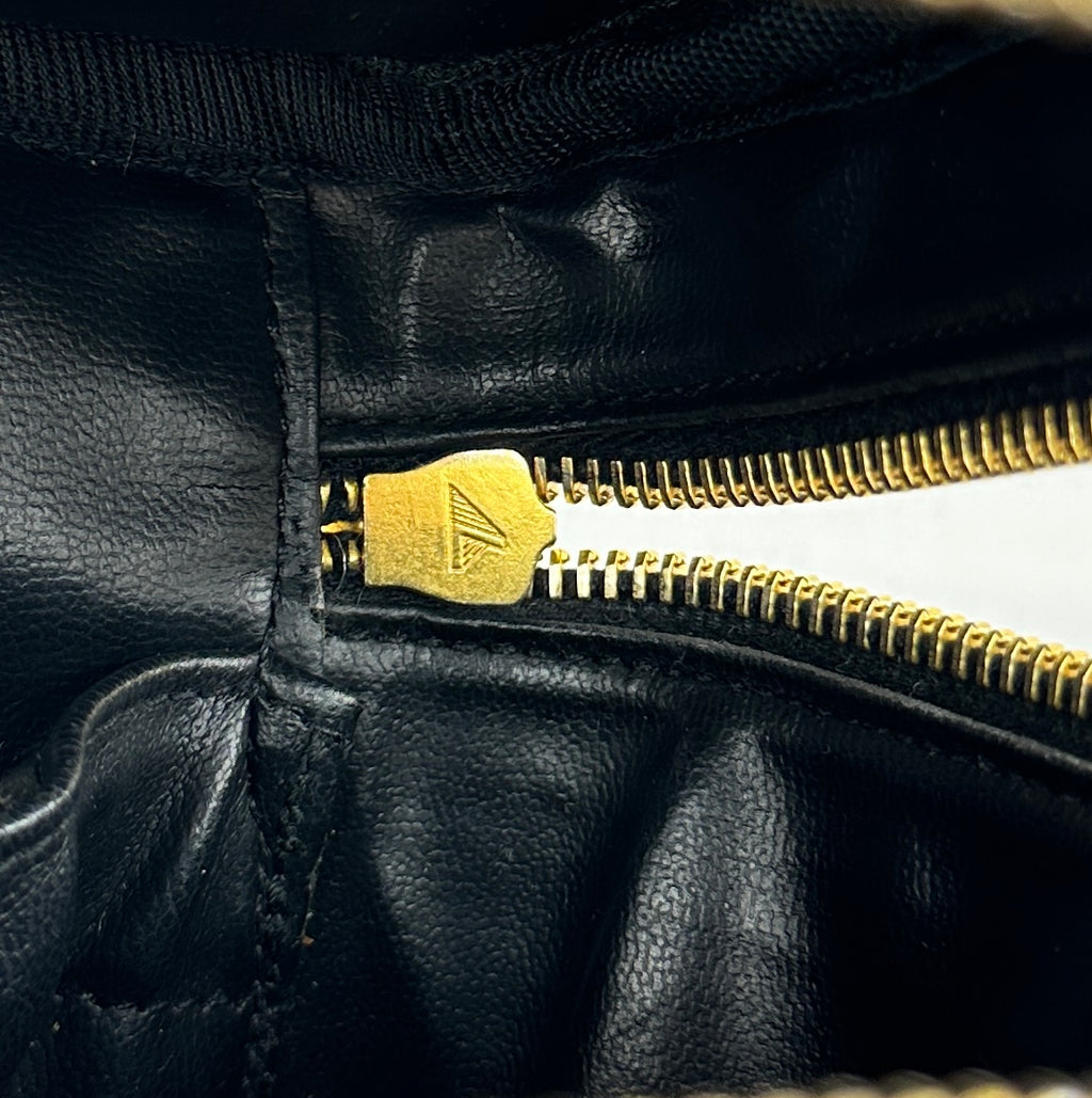 Chanel Bicolore Lambskin Vanity Bag Black Gold Tone Hardware 2XXXXXX
