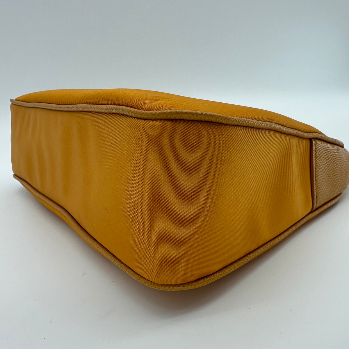 Prada Tessuto Nylon & Leather 2 Way Shoulder Bag Orange