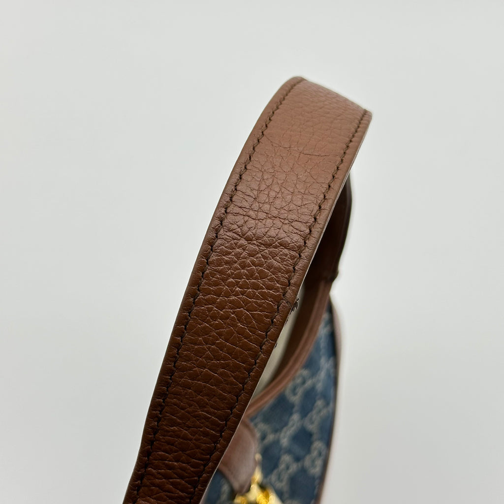 Gucci Burgundy GG Supreme Jackie 1961 Small Shoulder Bag