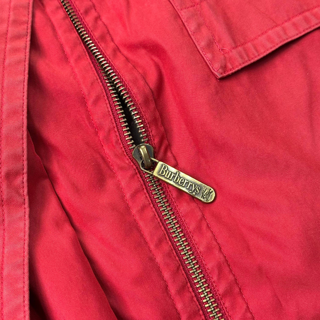 Burberrys red trench coat vintage red