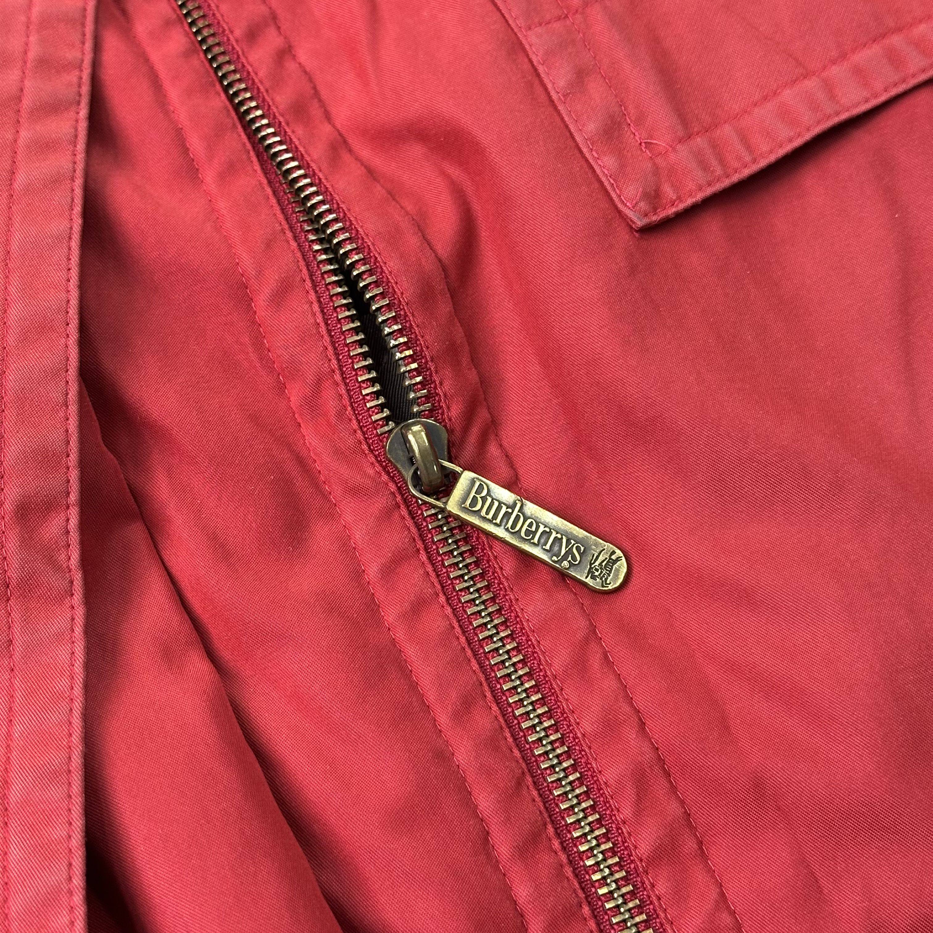 Burberrys red trench coat vintage red