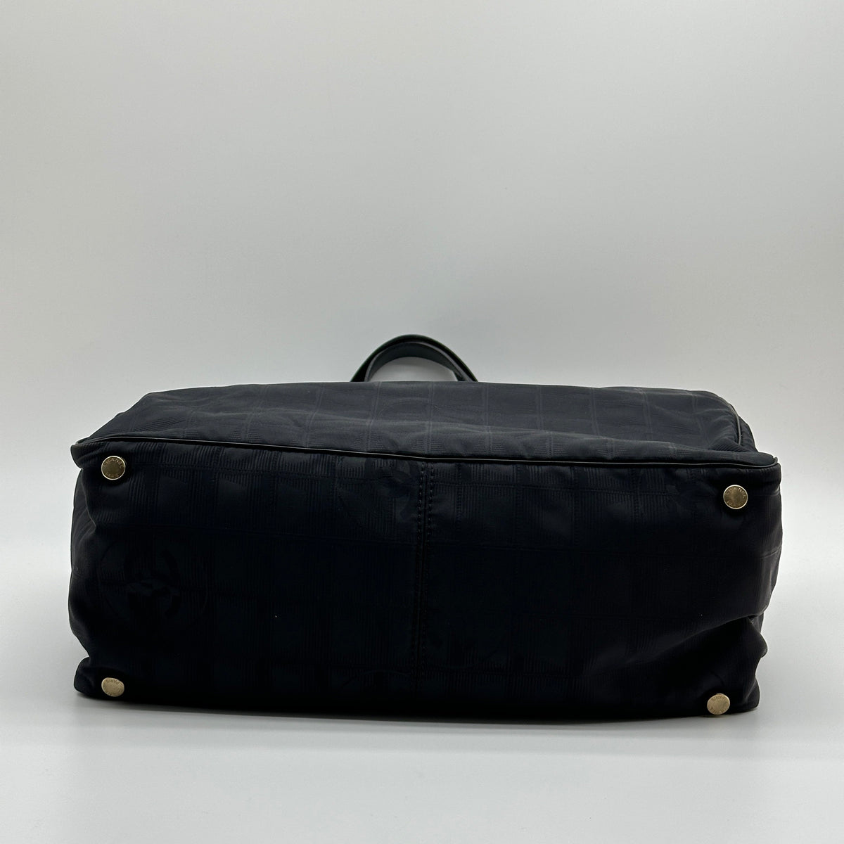 Chanel Nylon New Travel Line MM Black Tote Bag
