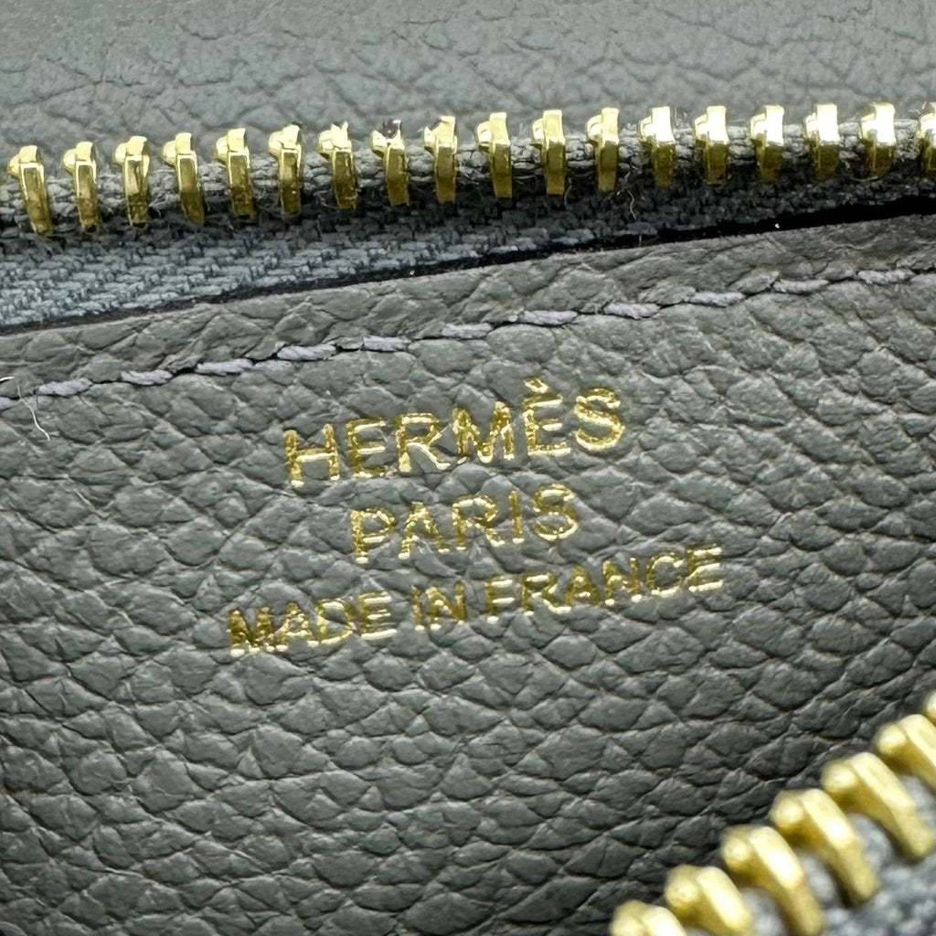 Hermès Roulis Slim Wallet Gris Meyer Evercolor Permabrass Hardware Z Stamp