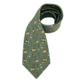 Hermes Coconut Oasis Necktie Green