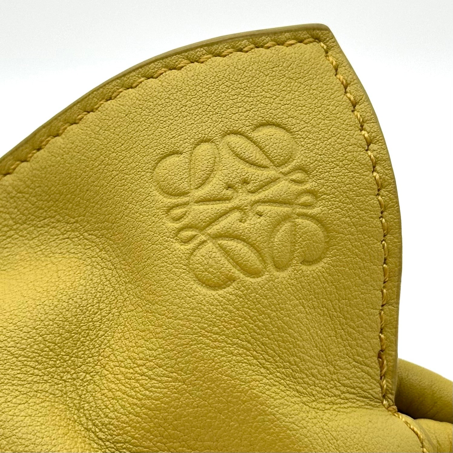 LOEWE Flamenco Clutch Leather Shoulder Bag with Anagram Strap