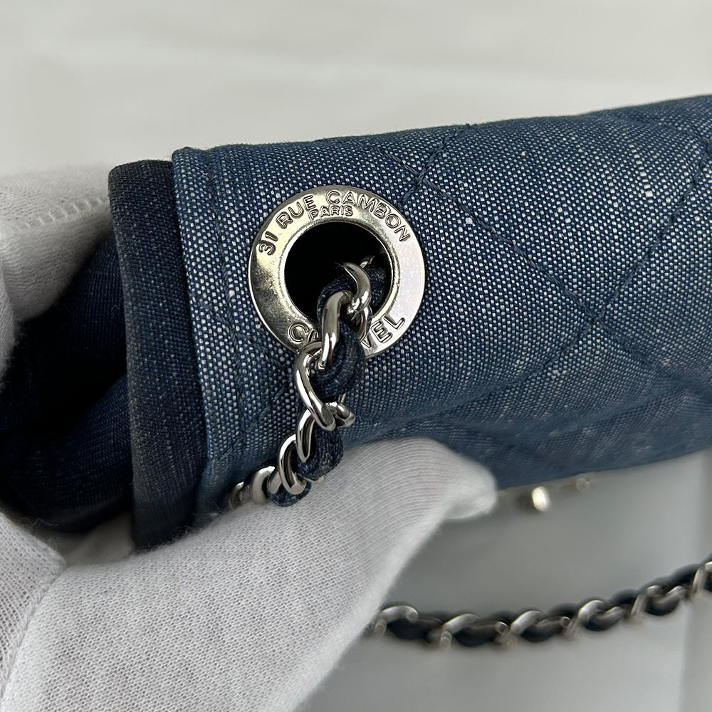 Chanel Mini Matlassse Denim Shoulder Bag