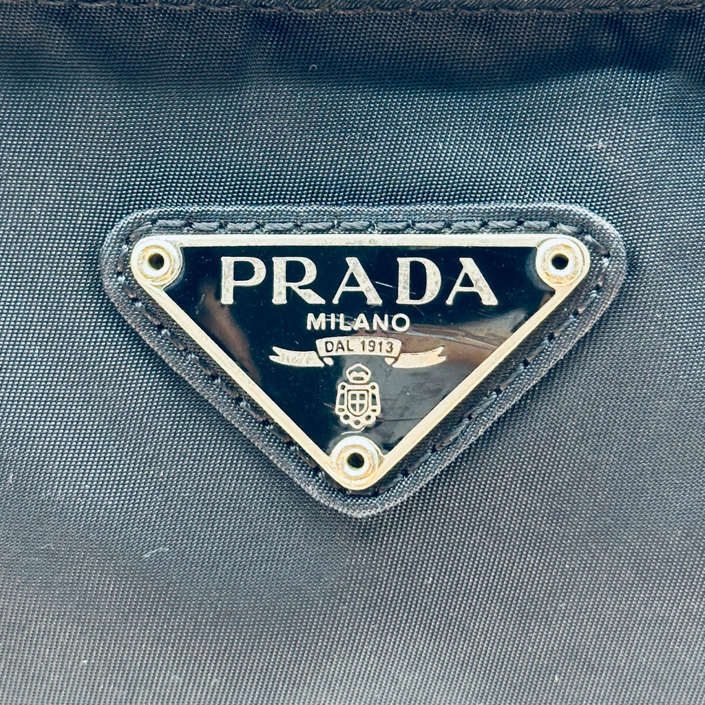 Prada Nylon Black Flat Crossbody Shoulder Bag