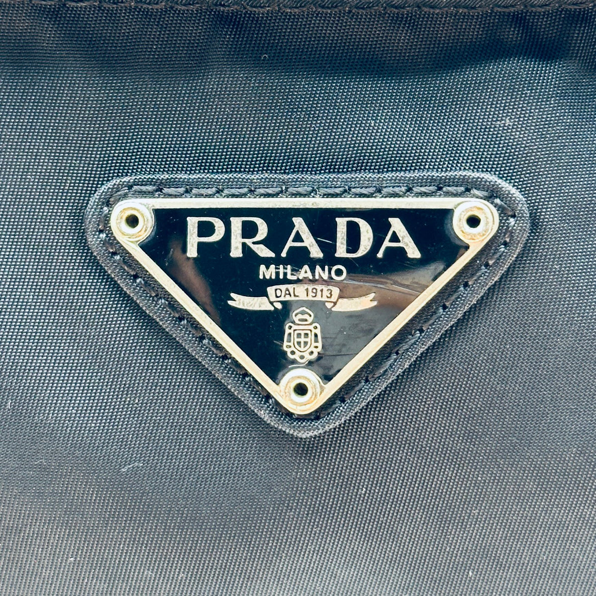 Prada Nylon Black Flat Crossbody Shoulder Bag